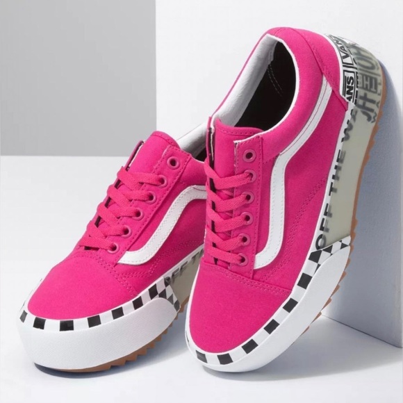 [SOLD]💖VANS Old Skool Stacked Pink Size 7 Women's Shoes EUC💖 - Picture 2 of 11